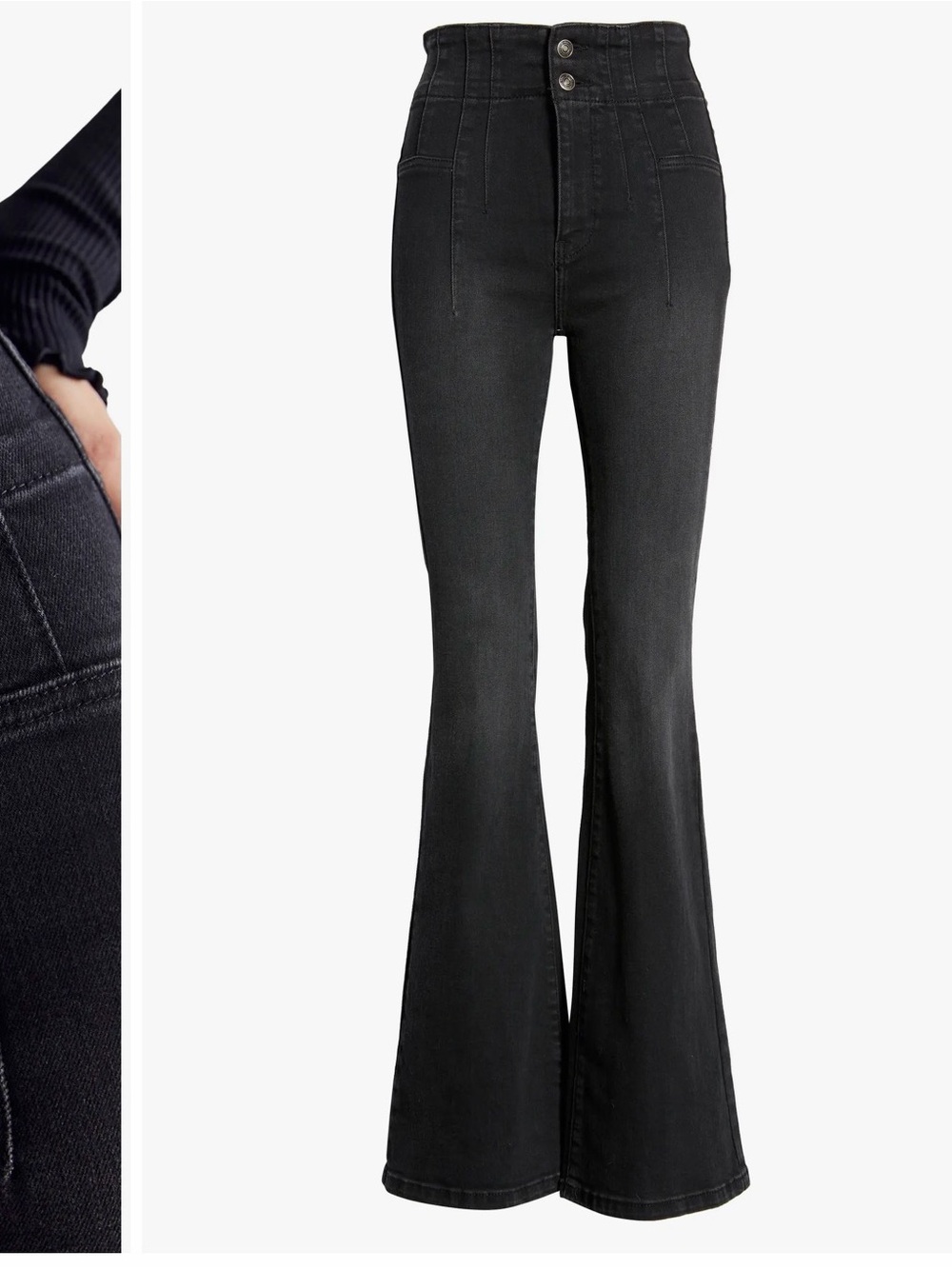 🖤✌🏽We The Free Black Onyx Jayden High-Rise Flare Jeans🖤☮️